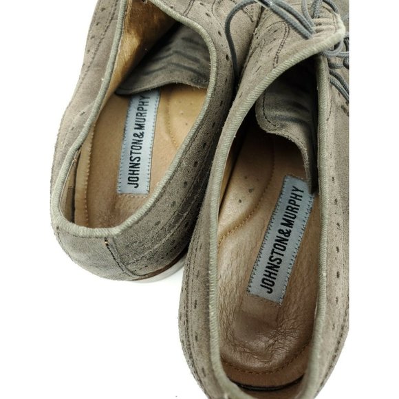 Johnston & Murphy Brogue Wingtip Suede Mens 9 M - Picture 11 of 11